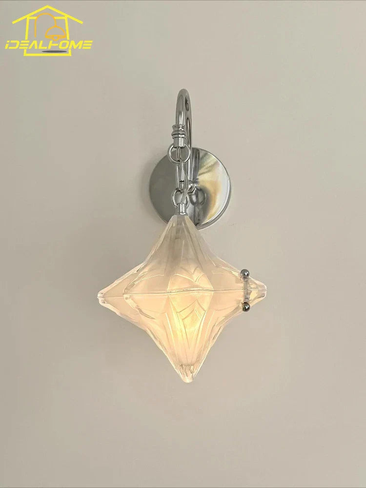 DecorBites™ French Medieval Bauhaus LED Glass Wall Lamp for Living Room & Bedroom