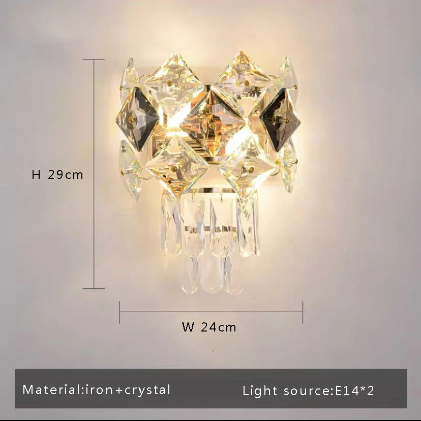 DecorBites™ Gold Glass LED Ceiling Light Fixture Stainless Steel Lamps