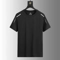 Running T-shirt Reflective Short Sleeve Ice Silk Quick Drying Summer Thin Breathable Fitness Tees Shirt Sportswear Sportsshirt