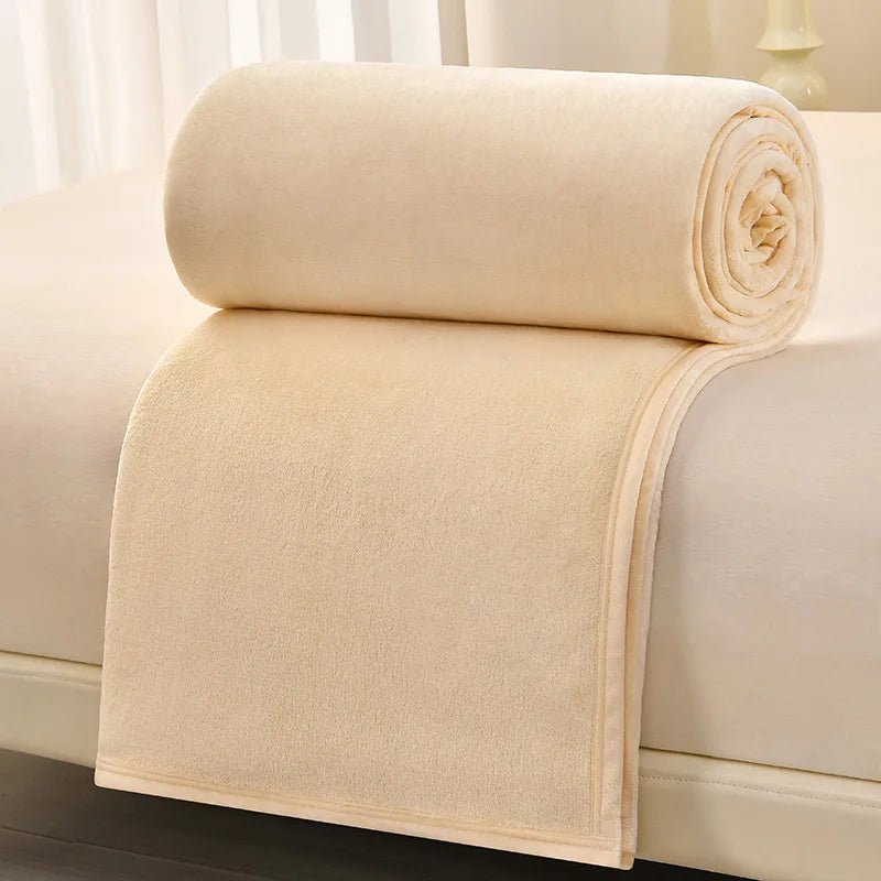 DecorBites™ Cozy Flannel Blanket: Multi-Functional Sofa Cover for Adults