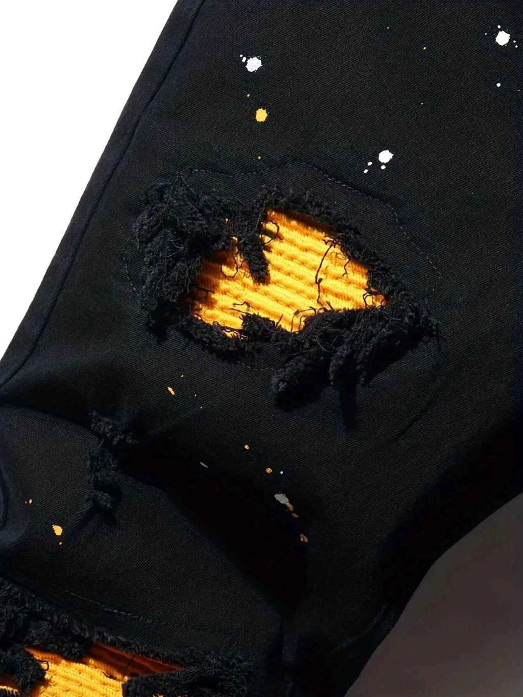Men's Splash-Ink Patchwork Pants