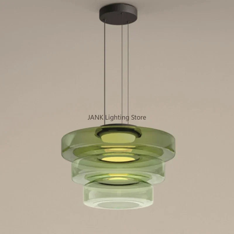 DecorBites™ Glass Chandelier LED Pendant Lights Modern Home Decor