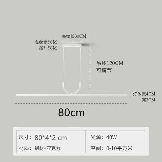 DecorBites™ LED Ceiling Chandelier for Dining Room - Modern Minimalist Pendant Lamp