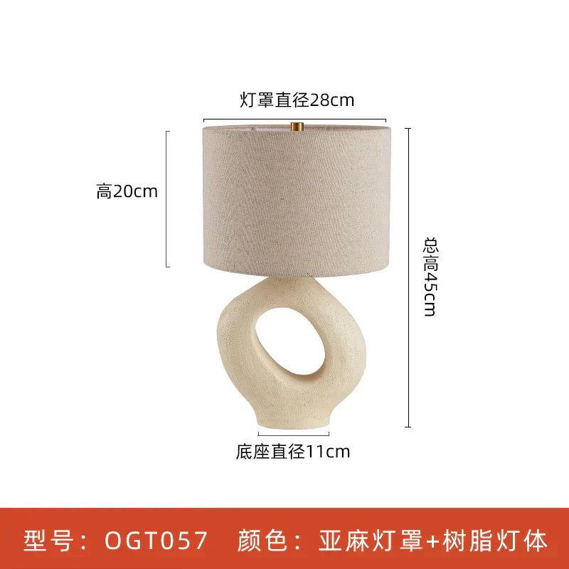 DecorBites™ Japanese Wabisabi Table Lamp E27 Living Room Bedroom Decor Lighting