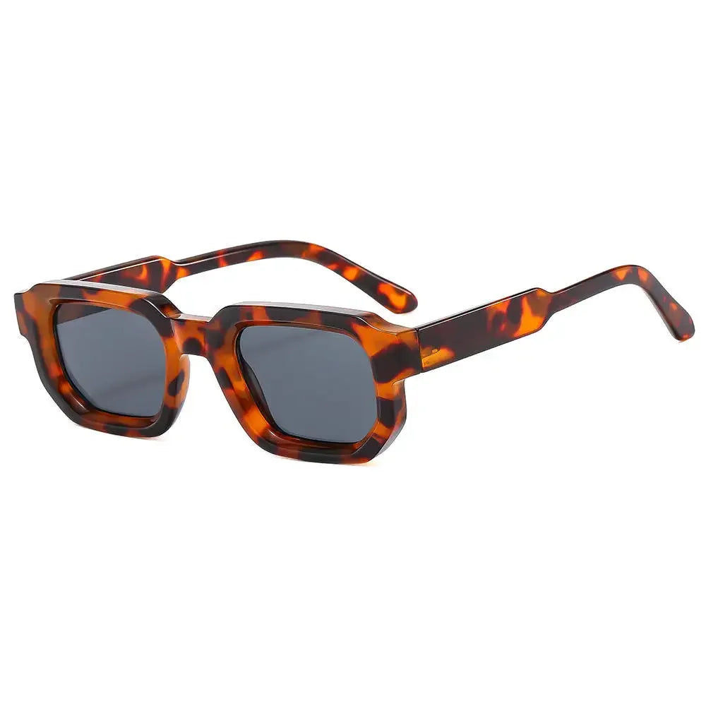 Men Vintage Rectangle Frame Sunglasses UV400