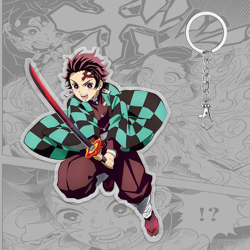 Demon Slayer Keychain: Tanjiro 6cm Acrylic Bag Pendant