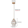 DecorBites™ K9 Crystal Pendant Light LED Ceiling Lamp Nordic Chandelier for Living Room