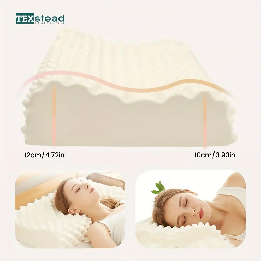 DecorBites™ Latex Massage Pillow for Sleeping - Orthopedic Memory Foam Pillow