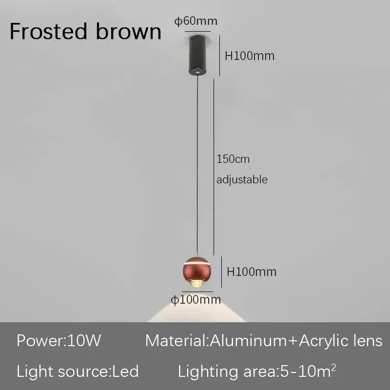 DecorBites™ LED Bedside Lifting Chandelier – Modern Minimalist Nordic Pendant Light for Home Décor