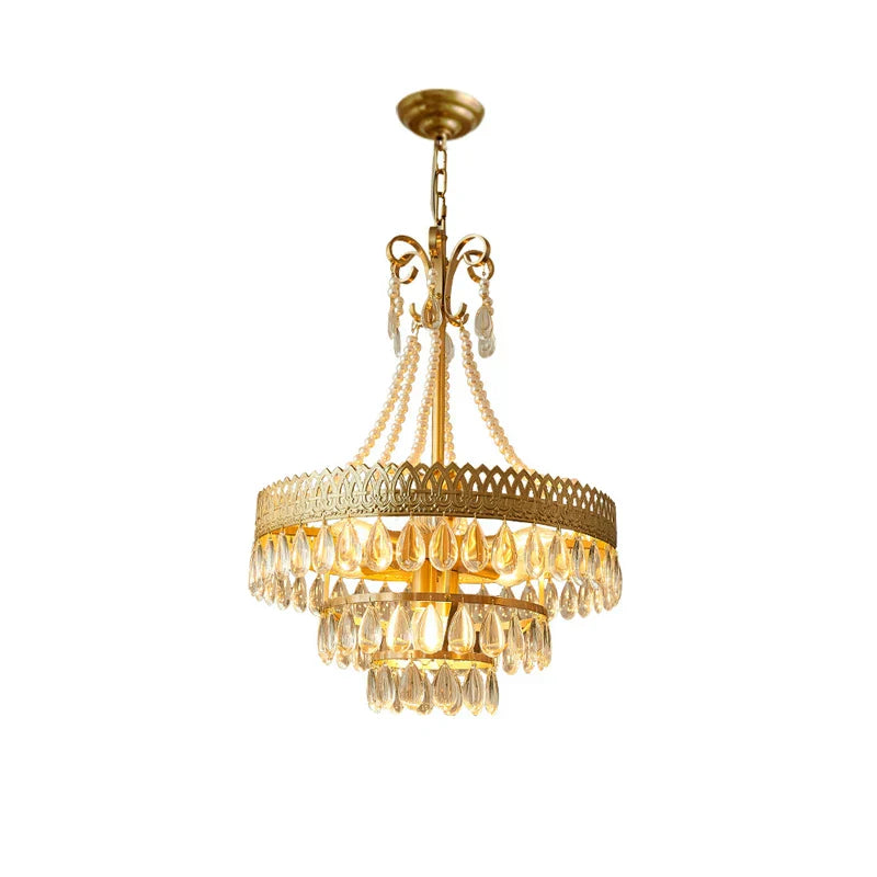 DecorBites™ Crystal Water Drop Chandelier for Kitchen Dining Room