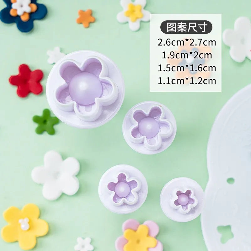 DecorBites™ Heart & Star Cake Decorating Cookie Cutter Set - Mini Pastry Tools For Kids