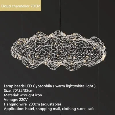 DecorBites™ Cloud Light: Nordic Design Floating Lamp for Bedroom, Hotel, Restaurant, Bar