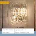 DecorBites™ Crystal Wall Lamp: Elegant Luxury for Bedroom, Lobby, Club & Aisle