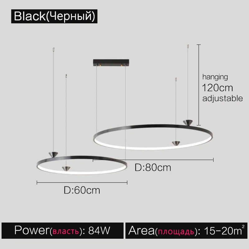 DecorBites™ Italian Style Annular Pendant Lamp for Living Room, Dining Room, Bedroom