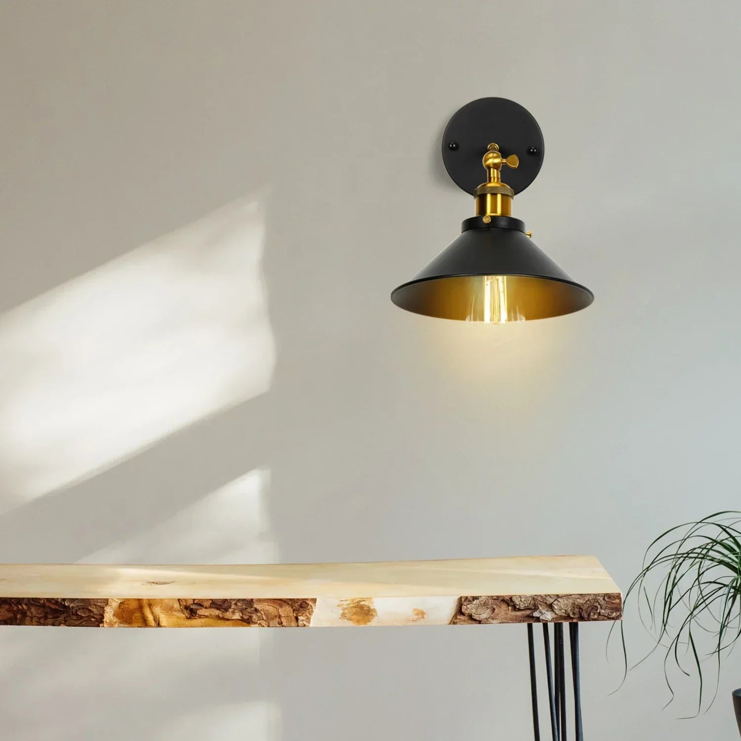 DecorBites™ Industrial Retro Loft Wall Sconce E27 Bedside Lights Fixtures for Living Room