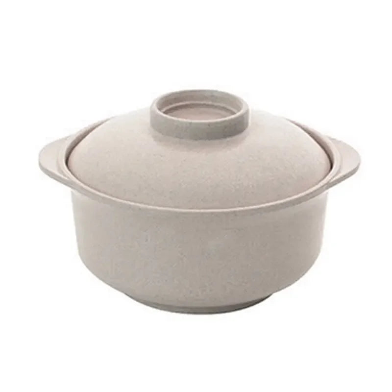DecorBites™ Japanese Style Instant Noodle Rice Bowl with Lid - Healthy Tableware