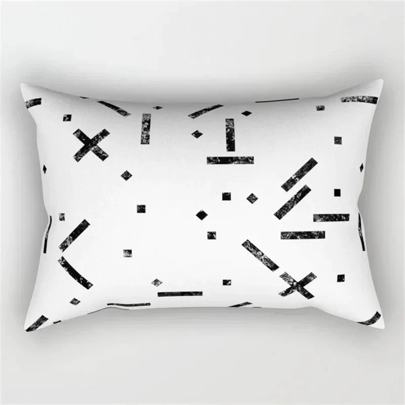 DecorBites™ Geometric Wave Line Waist Pillowcase Set