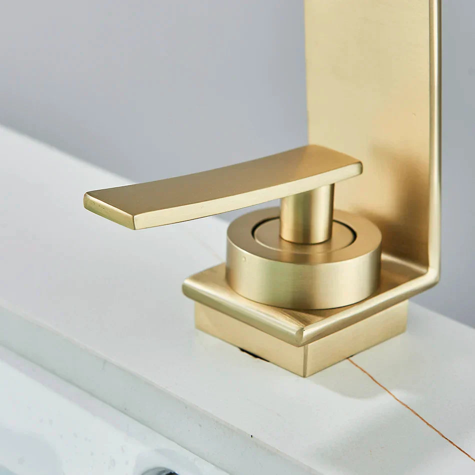DecorBites™ Basin Faucet: Modern Single Hole Mixer Tap for Bathroom Washbasin - Hot and Cold Water