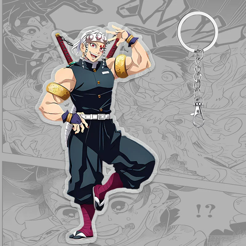 Demon Slayer Keychain: Tanjiro 6cm Acrylic Bag Pendant
