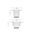 DecorBites™ Cute Straw Hat Glass Bowl for Desserts and Fruits