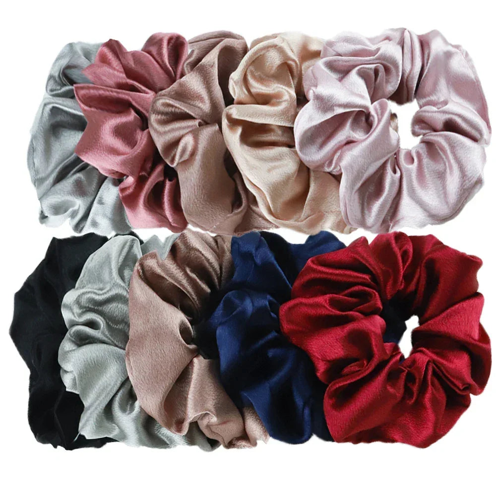 Women's Silky Satin Hair Scrunchies Set