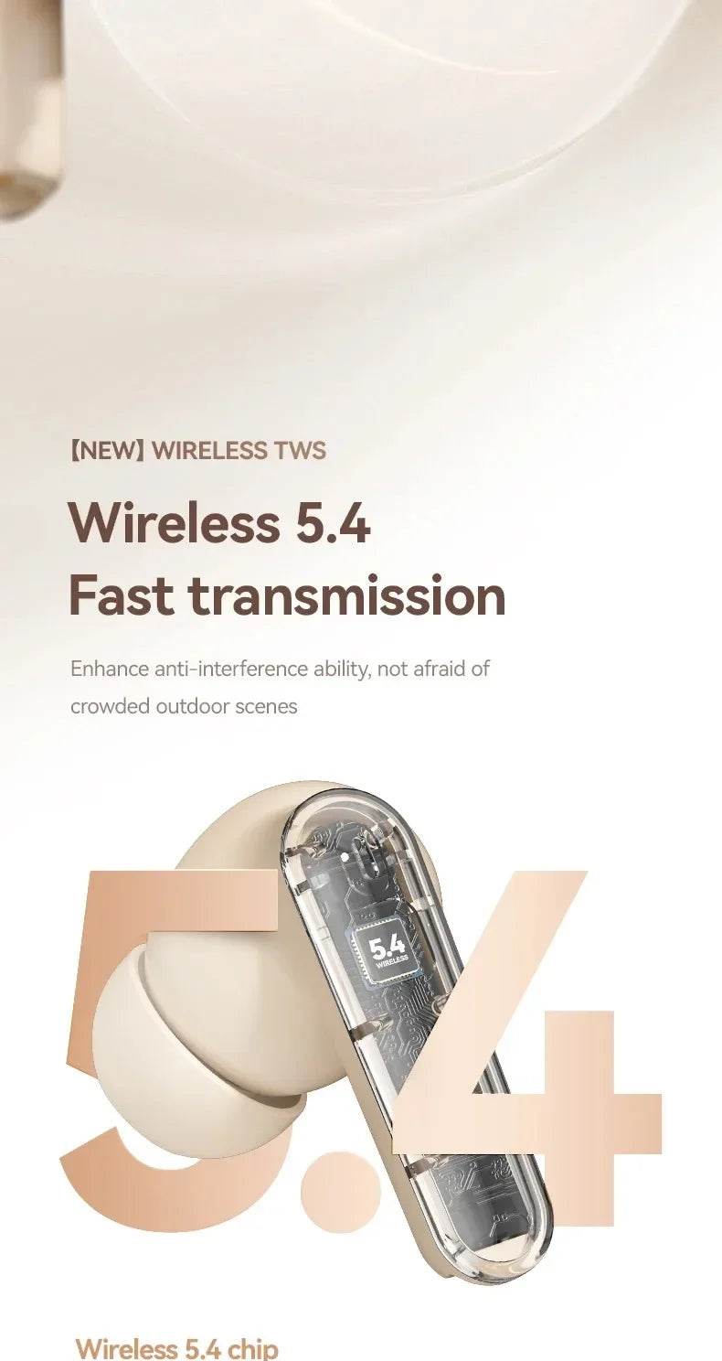 S510 TWS Wireless Headphones Earphone Bluetooth-compatible 5.4 Waterproof Headset with Mic Earbuds