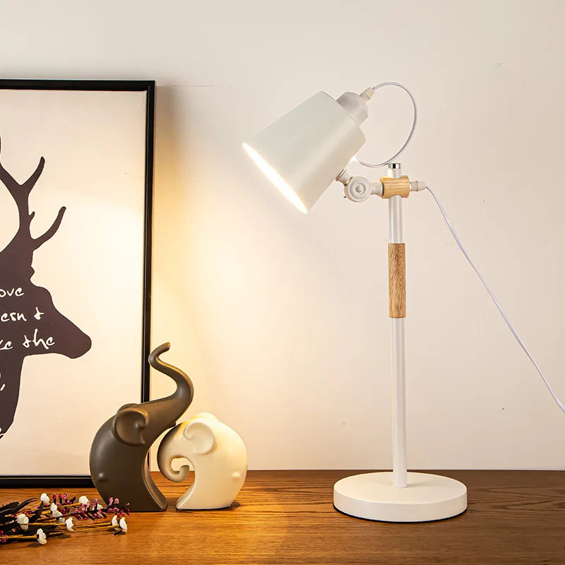DecorBites™ Adjustable Desk Lamp for Children's Bedroom Study, Nordic Style Black White décor
