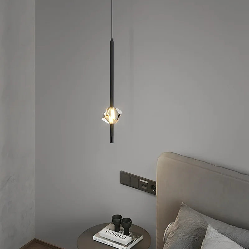 DecorBites™ Cube Crystal Pendant Lamps for Bedroom and Living Room Décor