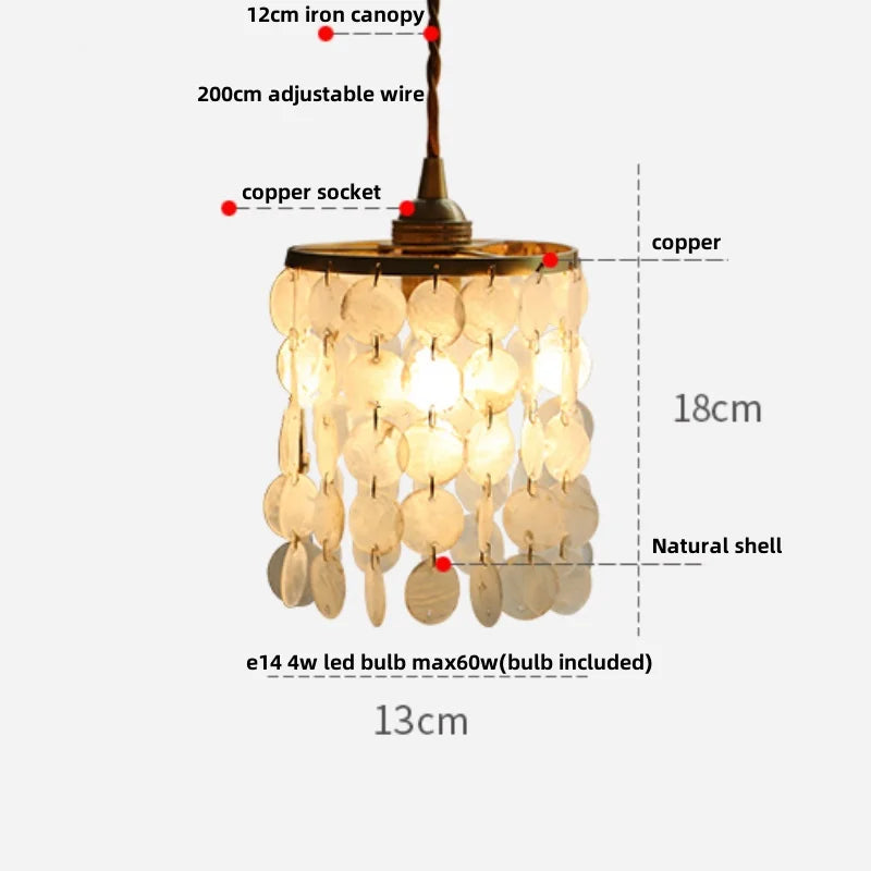 DecorBites™ Copper White Glass LED Pendant Lamp for Modern Living Room Decor