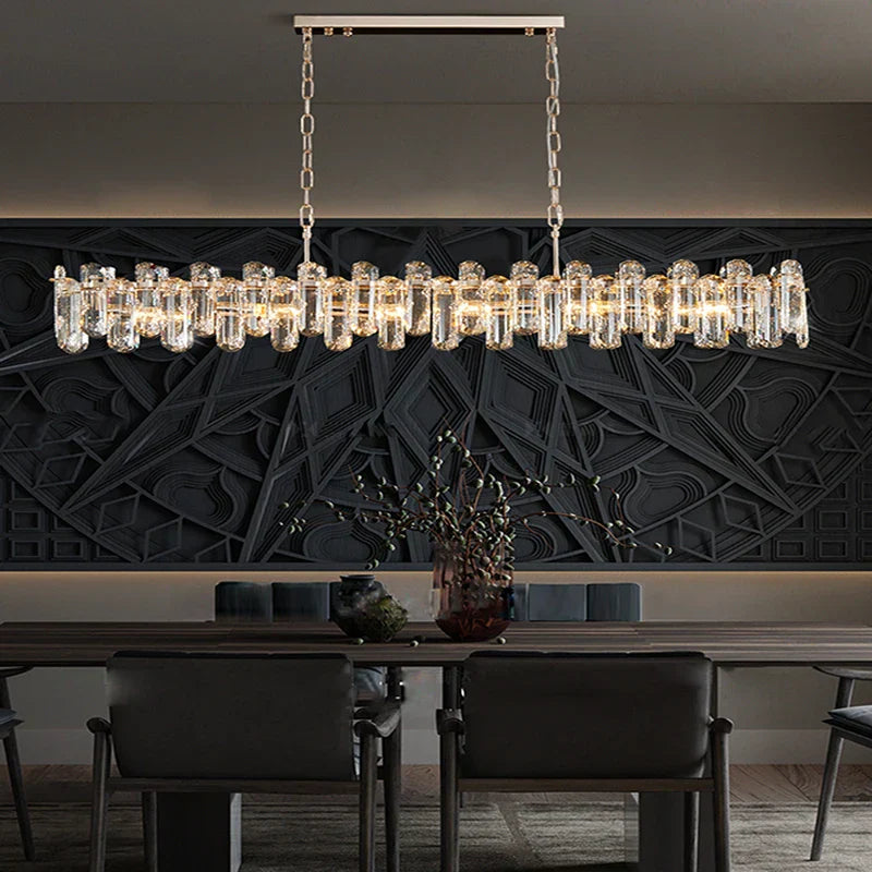 DecorBites™ Crystal Dimmable Pendant Light Luminaire for Living Room Bedroom