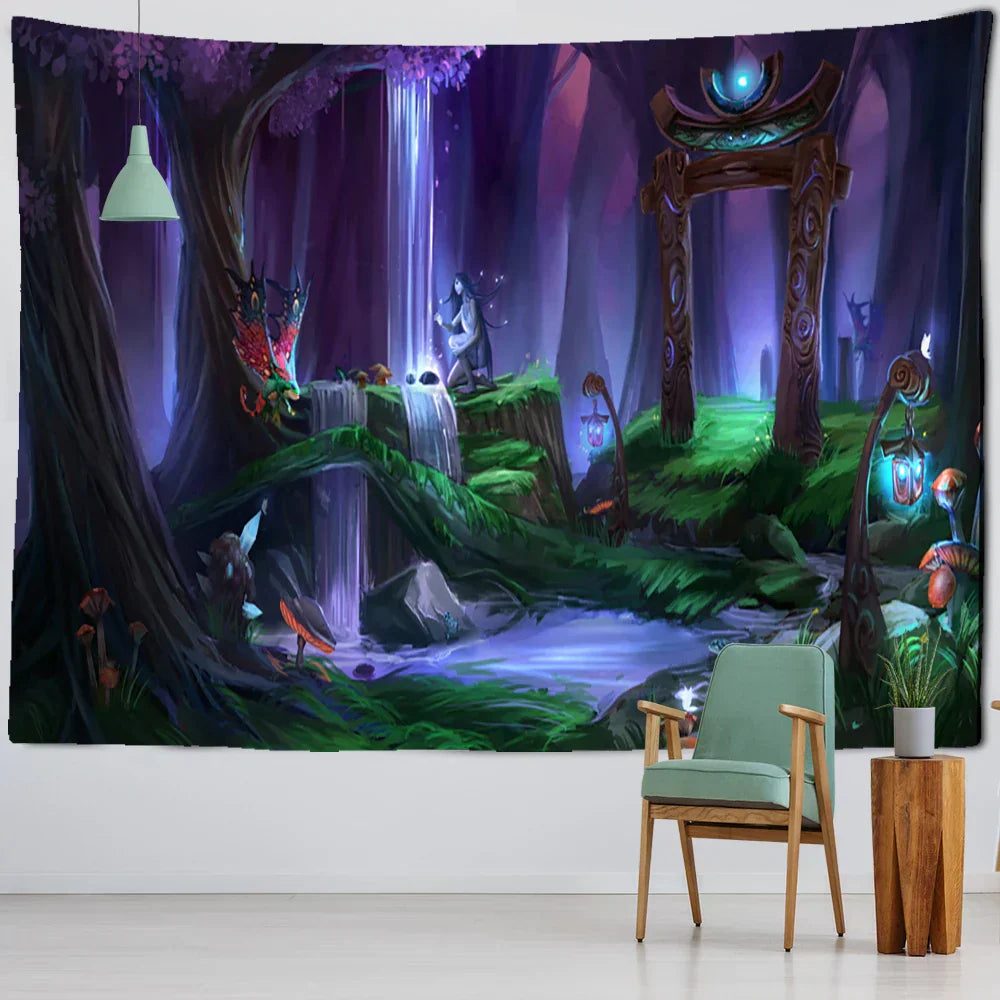 DecorBites™ Jungle Animal Tapestry Wall Hanging: Bohemian Style Home Decor & Children's Room Art
