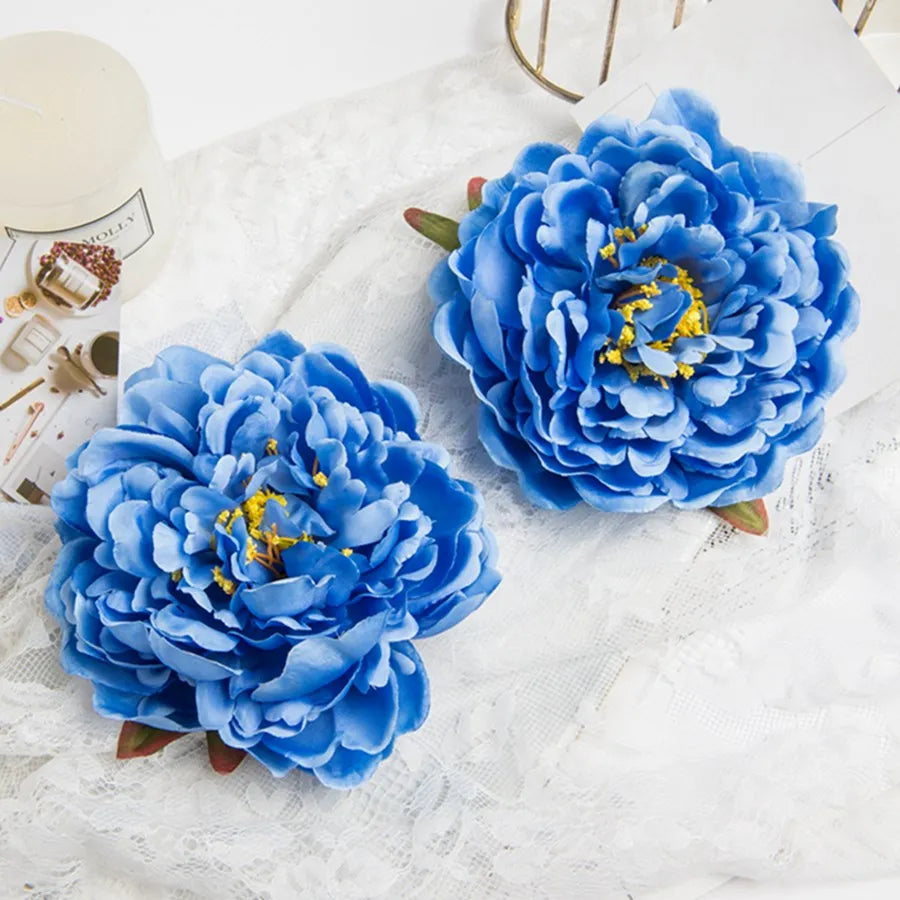 DecorBites™ Big Peony Headwear Artificial Flowers for Home & Wedding Decoration
