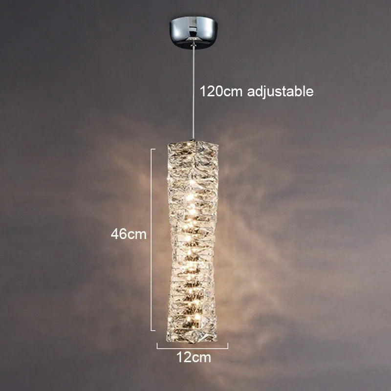 DecorBites™ Gold Chrome Crystal Wall Sconce LED Lamp for Living Room Bedroom TV Background Lighting