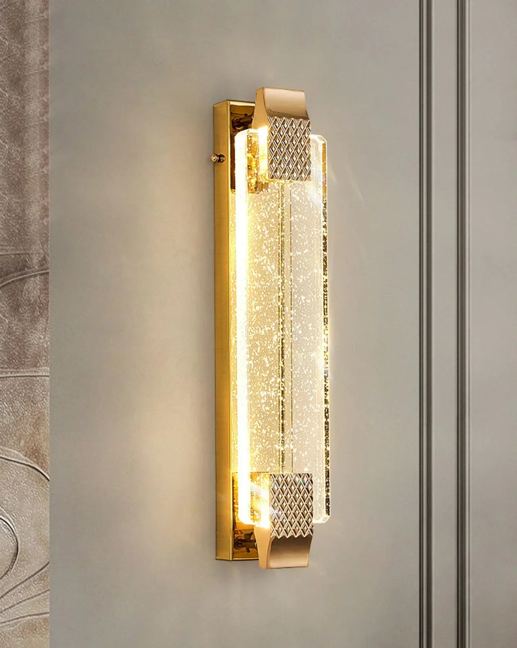 DecorBites™ Crystal Wall Lamp Luxury Bedroom Bedside Living Room Decorative Light
