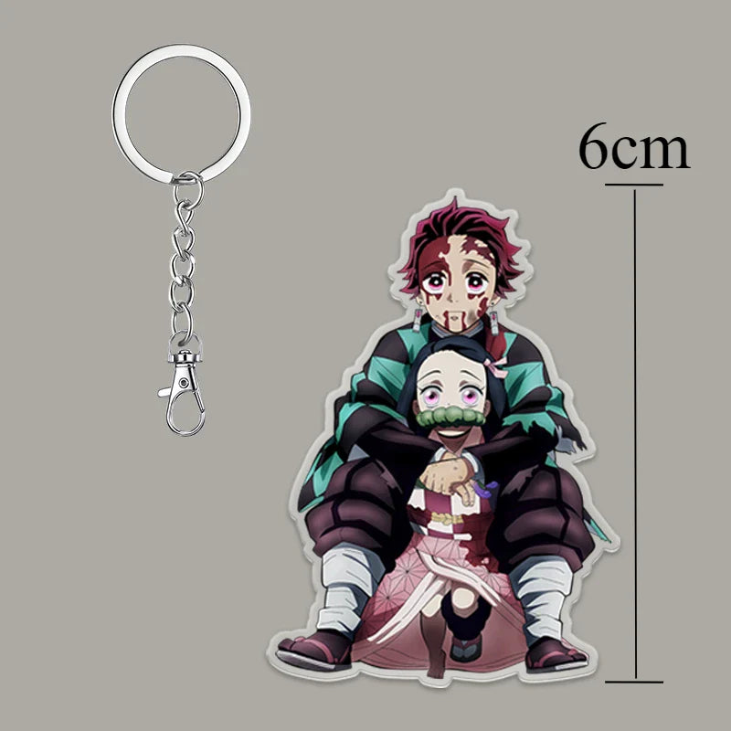 Demon Slayer Keychain: Tanjiro 6cm Acrylic Bag Pendant
