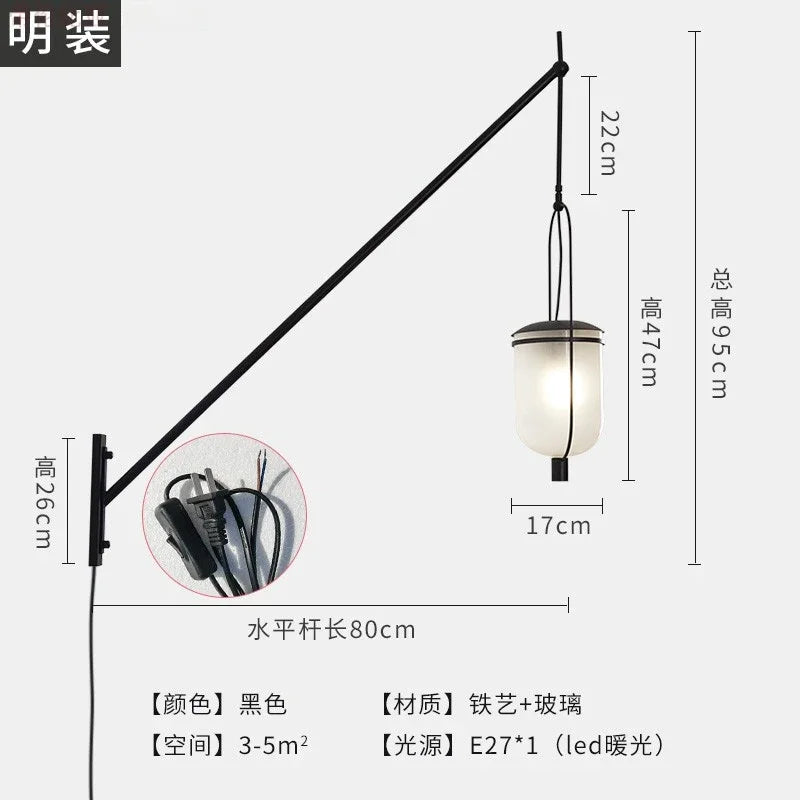 DecorBites™ Industrial Retro Swing Arm LED Wall Lamp for Restaurant Loft Decor