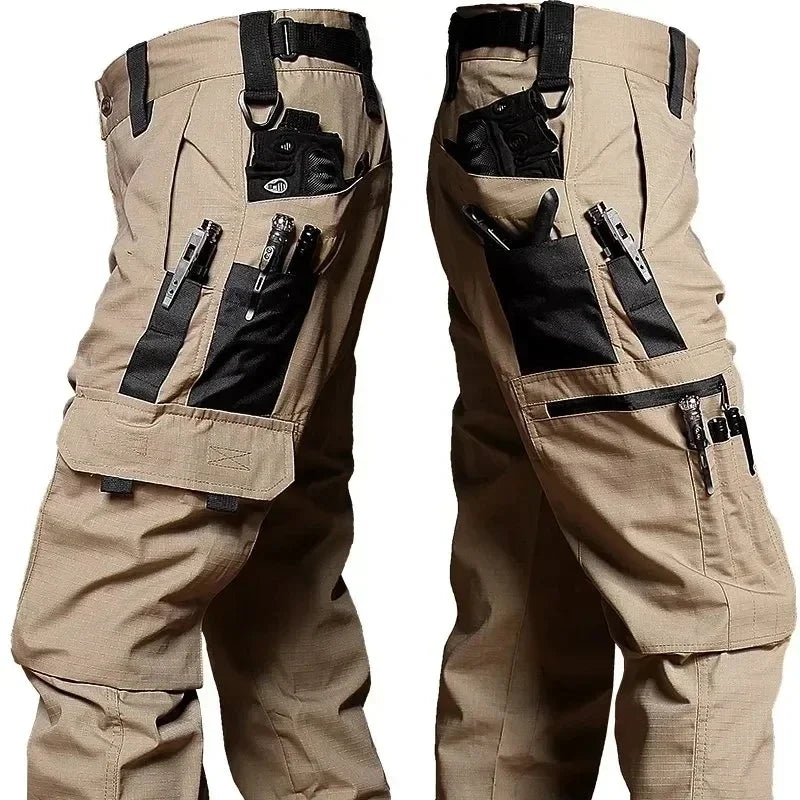 Tactical Cargo Pants for Men – Multi-Pocket Waterproof Work & Hiking Trousers