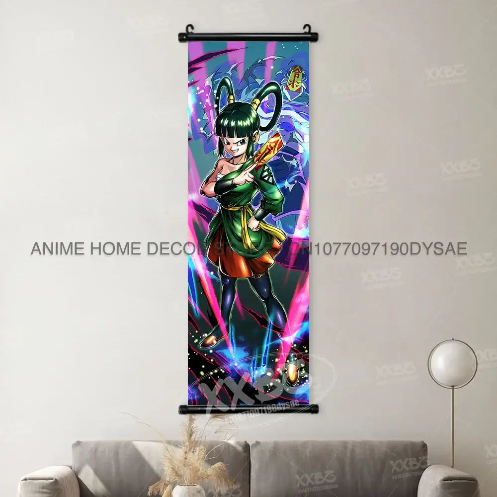 Dragon Ball Posters: Goku & Vegeta Hanging Scroll Wall Art
