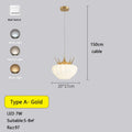 DecorBites™ Gold Crown Pendant Light: Luxe Cloud Hanging Lamp for Children's Bedroom and Living Room