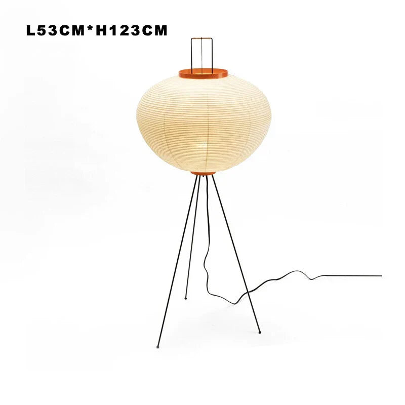 DecorBites™ Japanese Style Paper Floor Lamp for Home Décor and Lighting