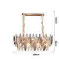 DecorBites™ Gold Crystal Chandelier Lighting for Living Room