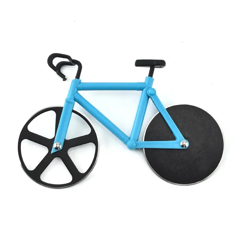 DecorBites™ Double Wheel Bicycle Pizza Cutter - Stainless Steel Kitchen Tool