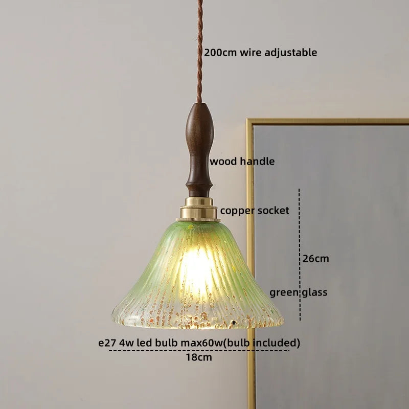 DecorBites™ Glass Copper LED Pendant Lights - Modern Home Decor Hanging Lamp