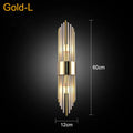 DecorBites™ Crystal Wall Lamp: Elegant LED Indoor Lighting for Living Room, Bedroom, Hotel, and TV Background