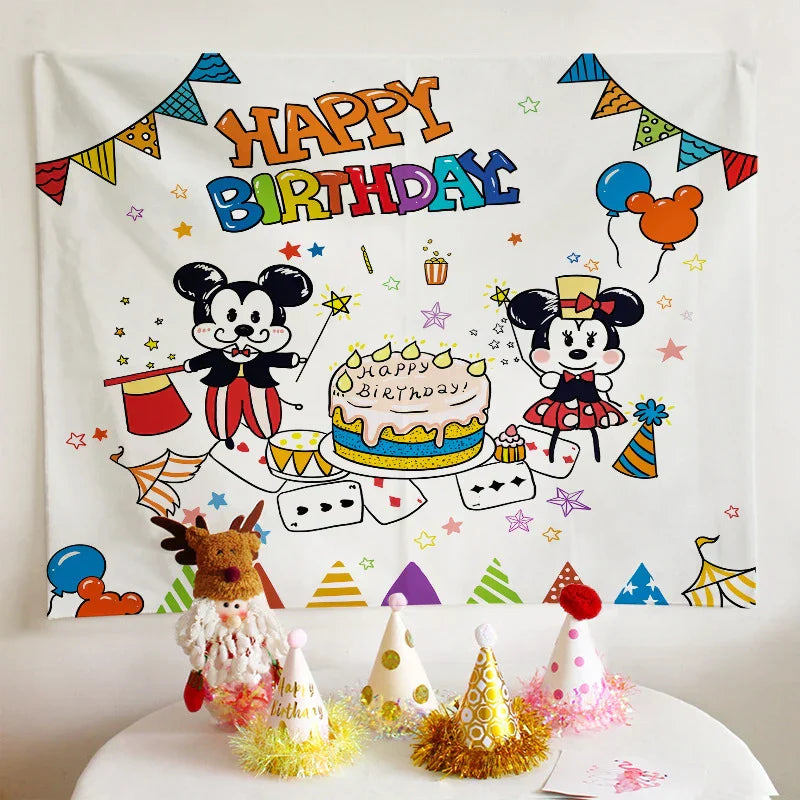 DecorBites™ Birthday Wall Tapestry Decoration Party Bedroom Hanging Cloth