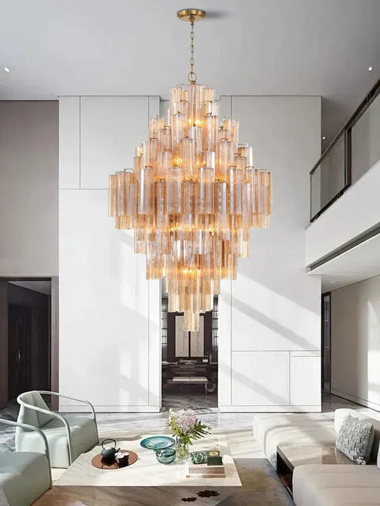 DecorBites™ Big White Glass Ceiling Pendant Lights for Home Decor Hanging Lamp