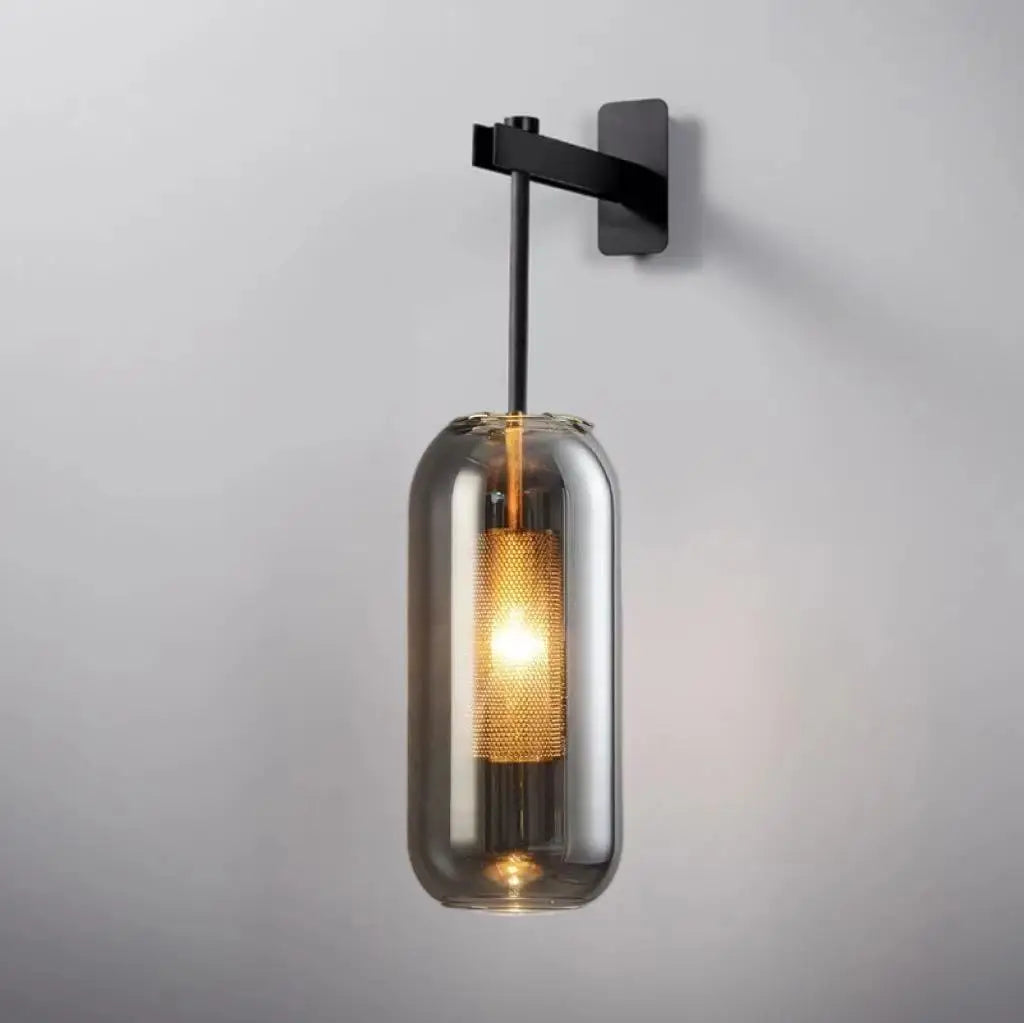 DecorBites™ Gold Glass Wall Sconce Light Fixture for Home Hotel Bathroom Decor