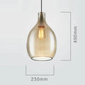 DecorBites™ Glass Pendant Lights: Modern Wine Bottle Lamps for Living Room, Bedroom, Kitchen