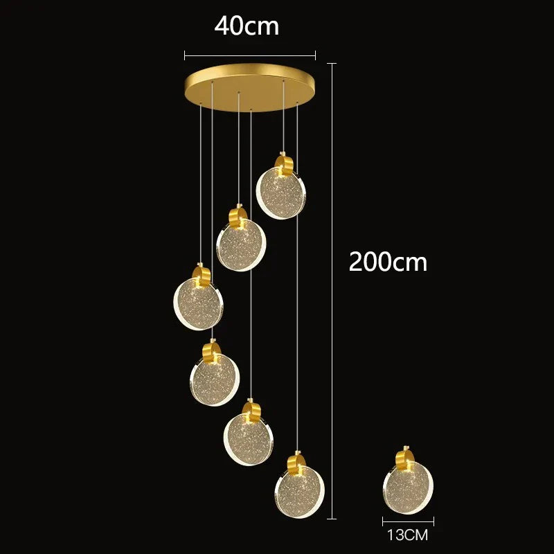 DecorBites™ LED Pendant Chandeliers for Modern Home Decor and Indoor Lighting