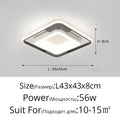 DecorBites™ LED Chandelier: Simple Modern Ceiling Lamps with Remote for Home, Bedroom, and Balcony